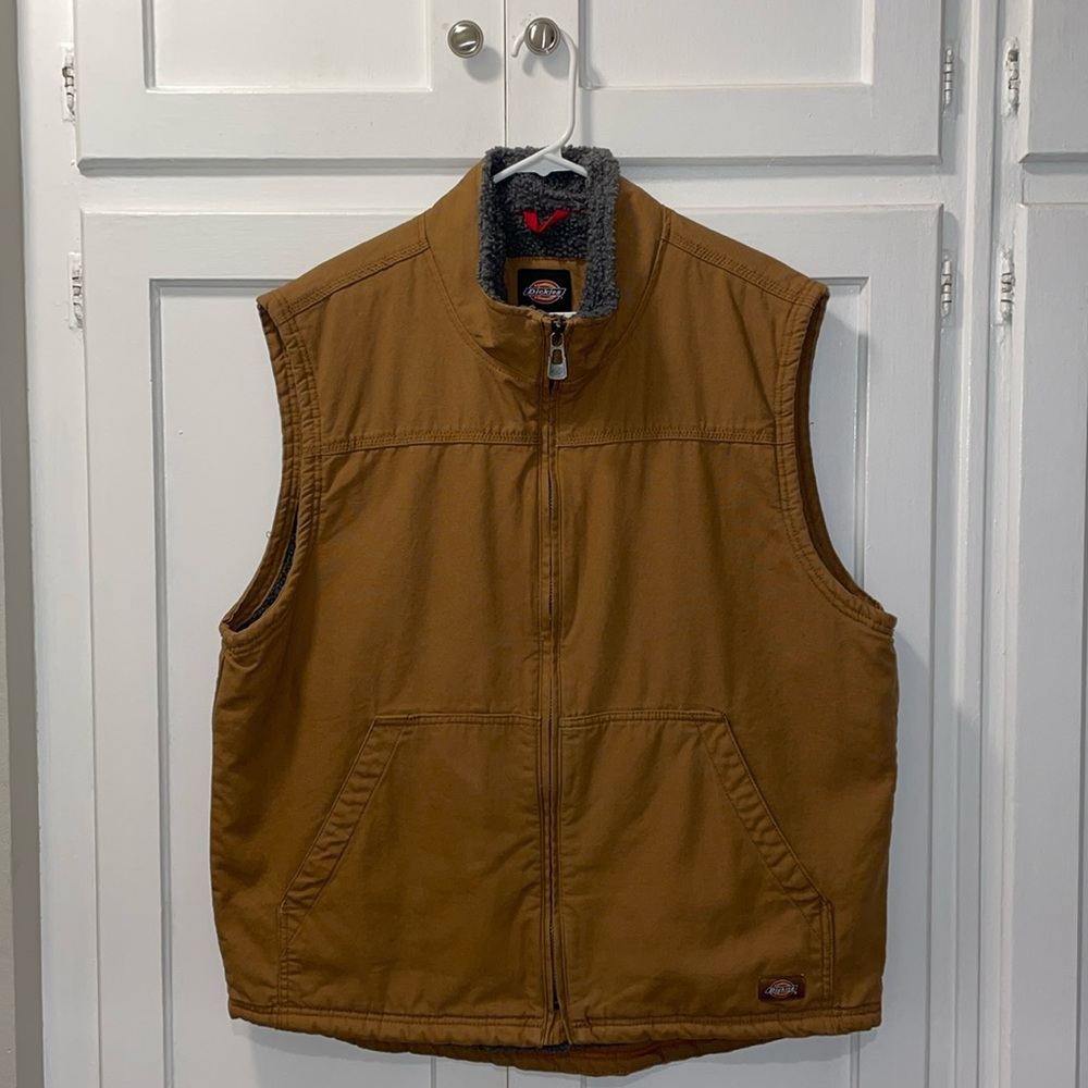 Dickies Tan Vest - Sherpa Lined - Large - Great Condition